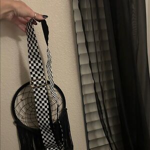 Black & White Checkerboard Strap for any bag/purse etc.